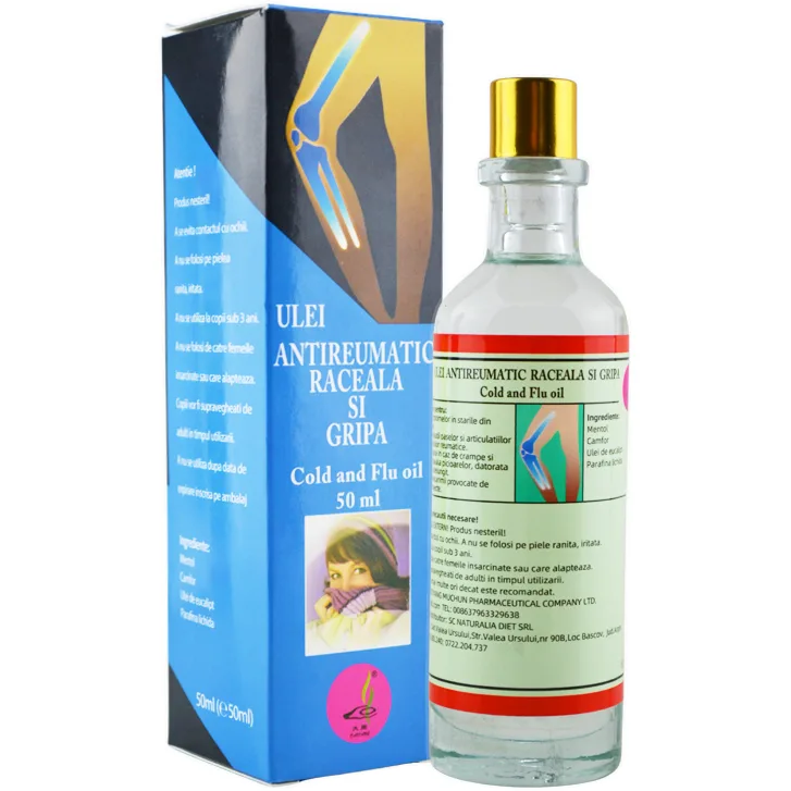 Ulei Antireumatic Raceala si Gripa Uz Extern 50ml Naturalia — preț și oferte