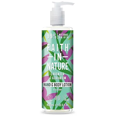 Lotiune vegana pentru corp si maini cu lavanda si muscata, 400ml, Faith in Nature — preț și oferte