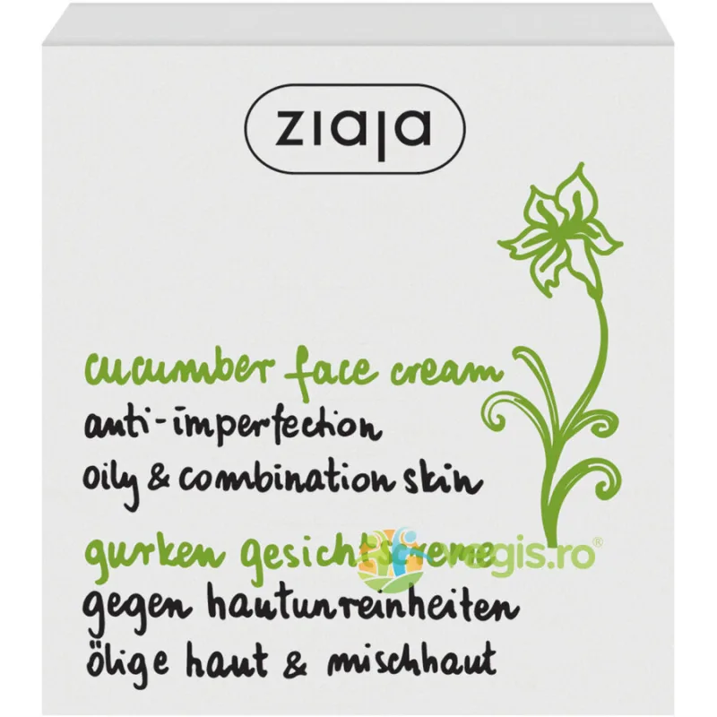 Crema Anti-Imperfectiuni Cu Extract De Castravete Pentru Ten Gras Si Mixt 50ml — preț și oferte