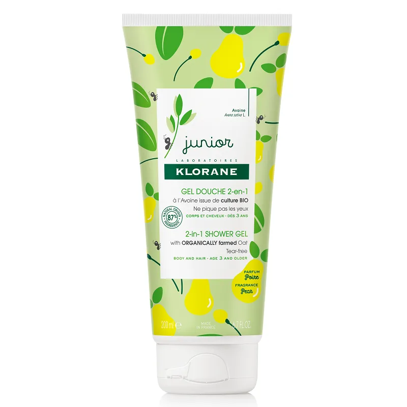 Gel de dus par si corp cu aroma de pere, Junior, 200ml, Klorane — preț și oferte