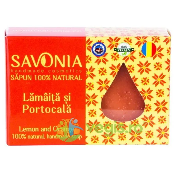 Sapun cu Lamaita si Portocala 90g SAVONIA — preț și oferte