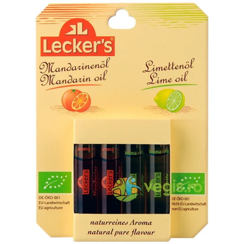 Ulei de Mandarine Ecologic/Bio 2x2ml + Ulei de Limeta Ecologic/Bio 2x2ml LECKER,S — preț și oferte