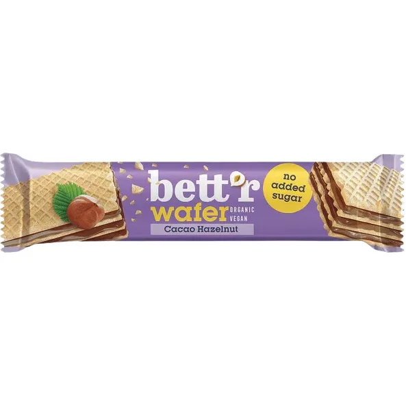 Napolitana cu Crema de Alune de Padure si Cacao fara Zahar Adaugat Ecologica/Bio 30g BETTR — preț și oferte