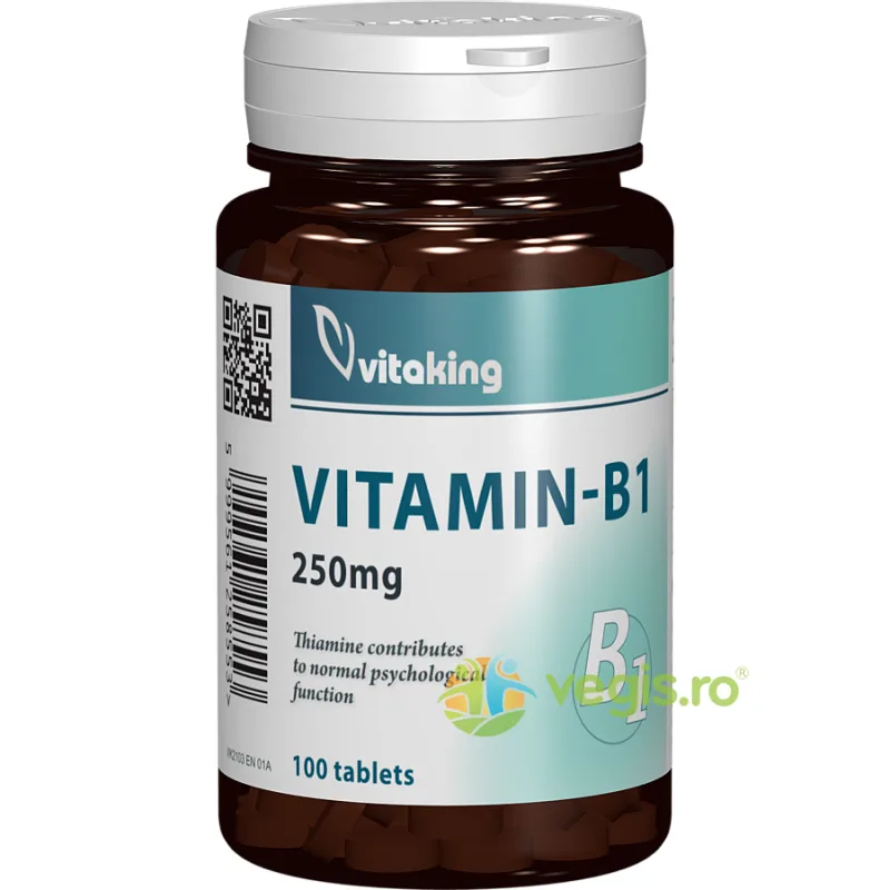 Vitamina B1 250mg 100tb VITAKING — preț și oferte