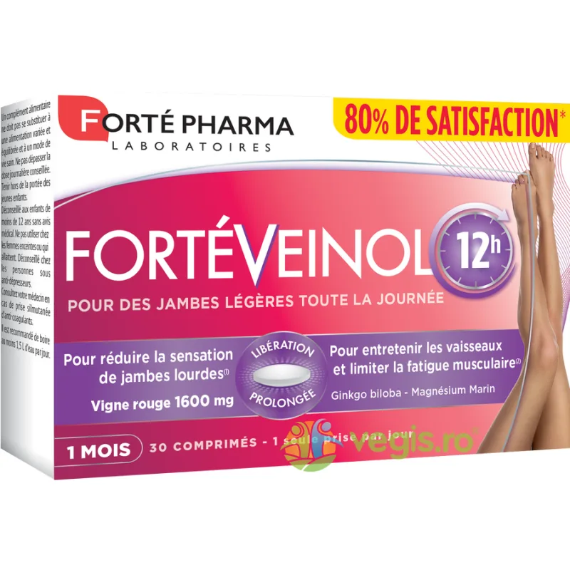 Forte Veinol 12h pentru Picioare Usoare 30cpr Forté Pharma — preț și oferte