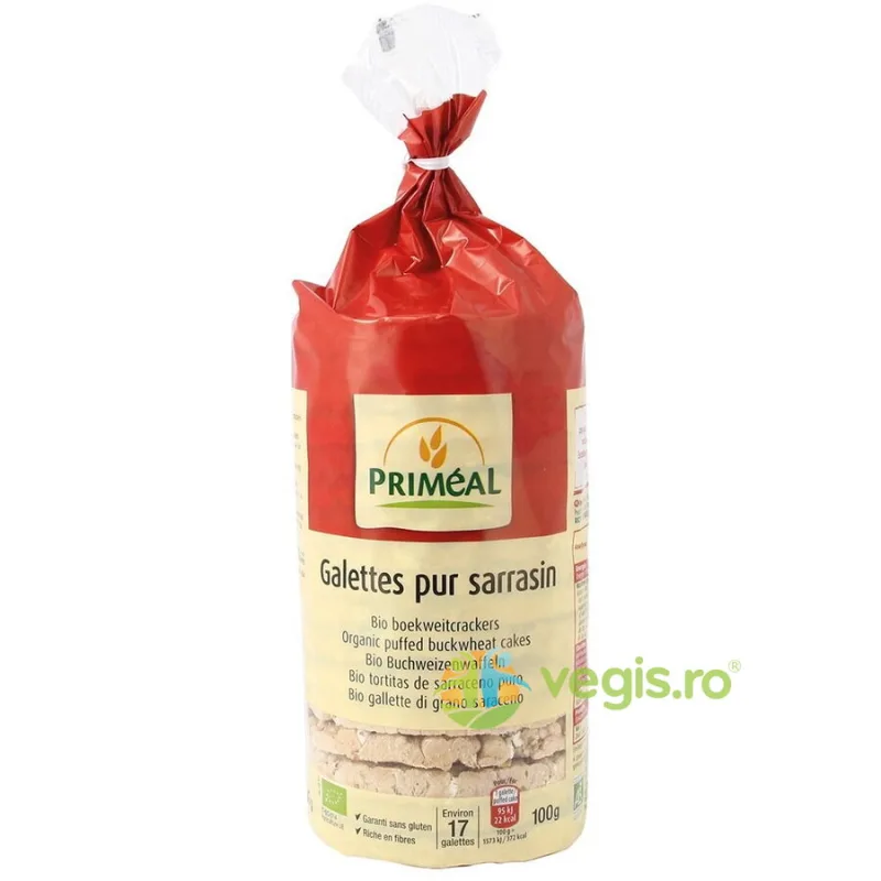 Rondele din Hrisca fara Gluten Ecologice/Bio 100g PRIMEAL — preț și oferte