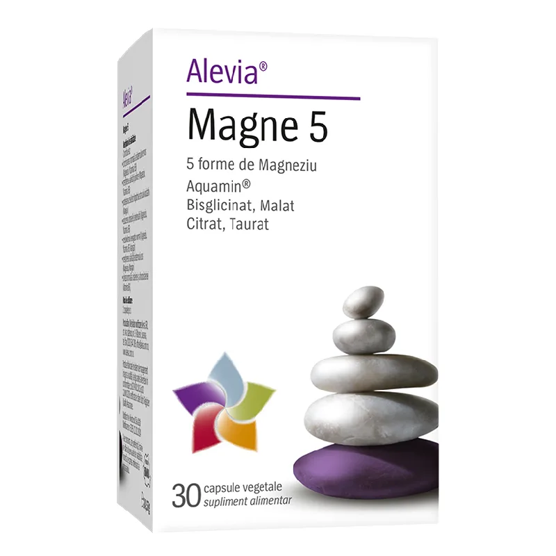 Magne 5, 30 capsule, Alevia — preț și oferte