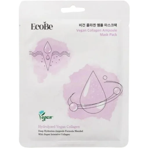 Masca Coreeana pentru Fermitate si Elasticitate cu Efect Anti-Imbatranire cu Colagen Vegan 1buc ECOBE — preț și oferte