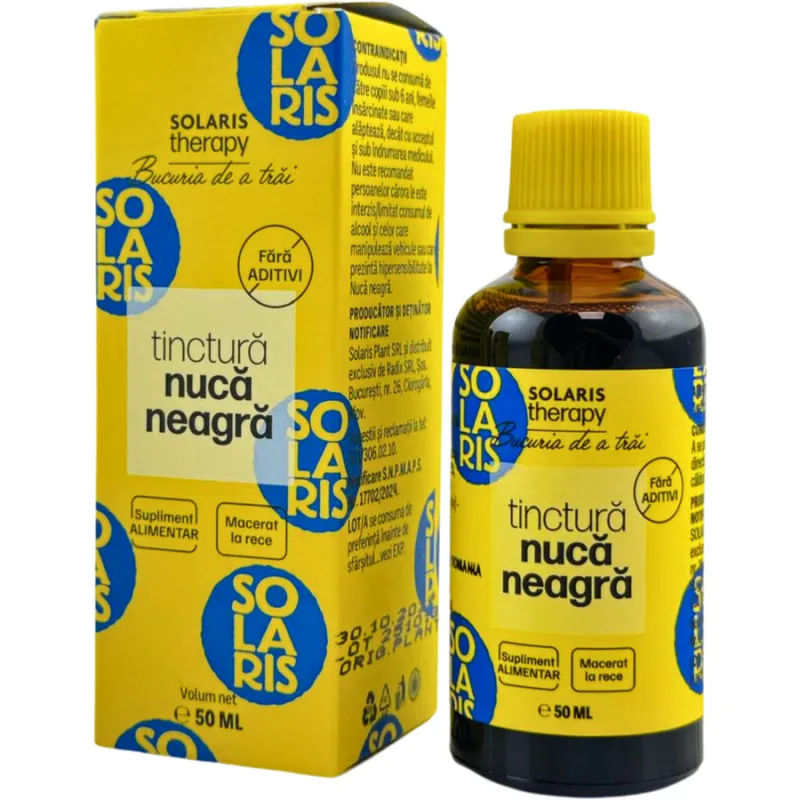 Tinctura de Nuca Negra 50ml SOLARIS — preț și oferte