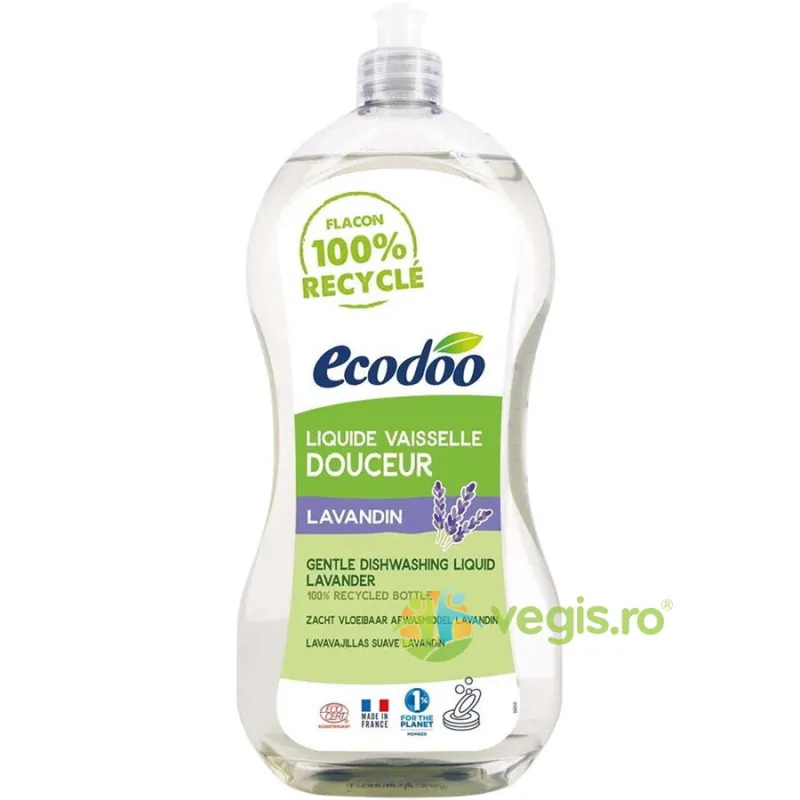 Detergent pentru Vase cu Aloe Vera si Lavanda Bio 1L ECODOO — preț și oferte