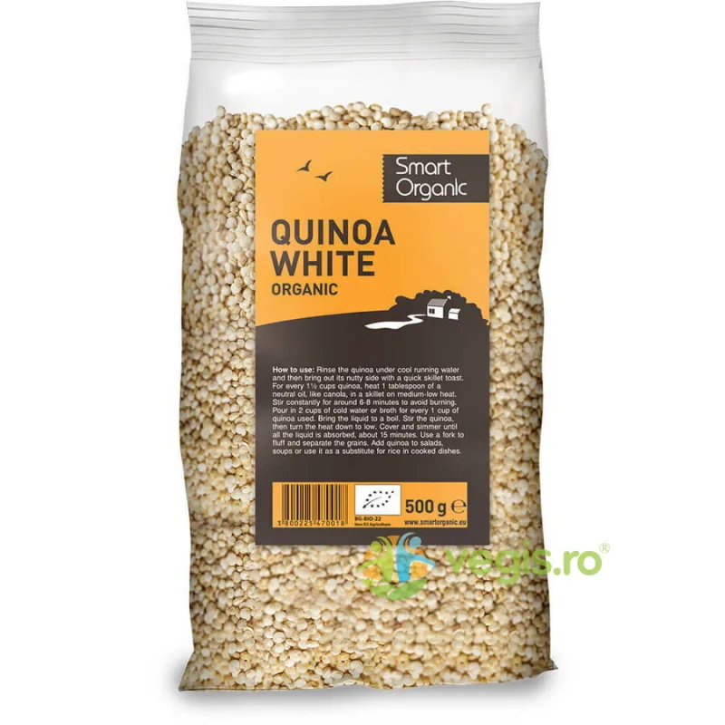 Quinoa Alba Ecologica/Bio 300g SMART ORGANIC — preț și oferte