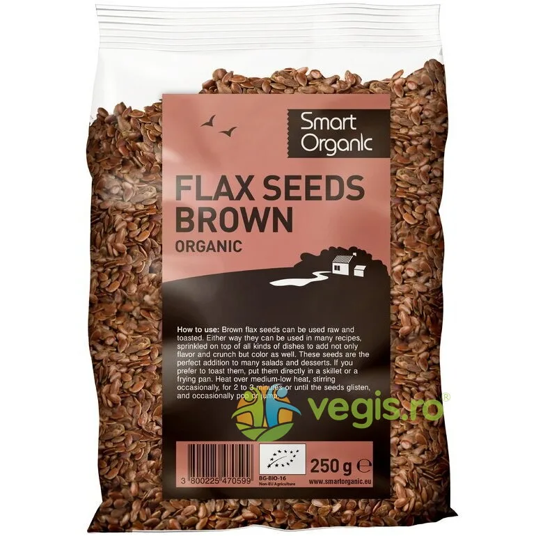 Seminte de In Maro Ecologice/Bio 250g SMART ORGANIC — preț și oferte