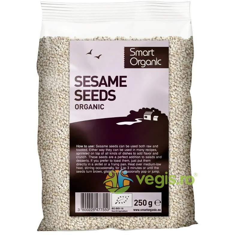 Seminte de Susan Integral Ecologic/Bio 250g SMART ORGANIC — preț și oferte
