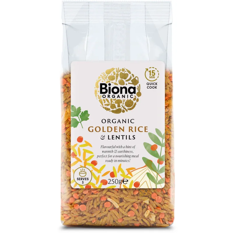 Orez Auriu si Linte Ecologic/Bio 250g BIONA — preț și oferte