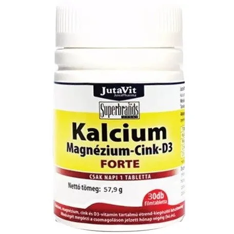 Calciu 500mg + Magneziu 150mg + Zinc 15mg + Vitamina D3 Forte 30buc JUTAVIT — preț și oferte