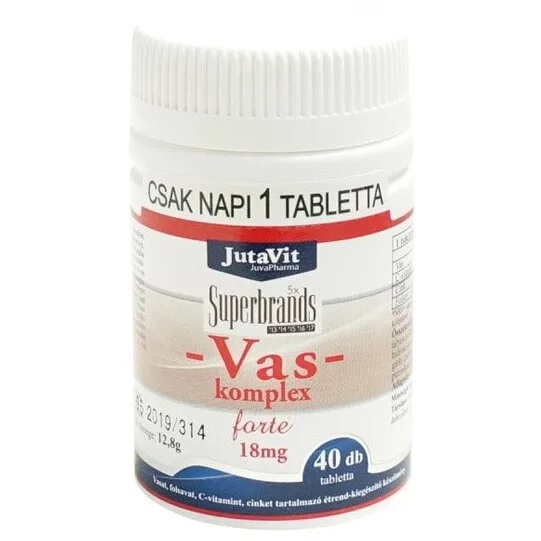 Fier Complex Forte 18mg 40tb JUTAVIT — preț și oferte