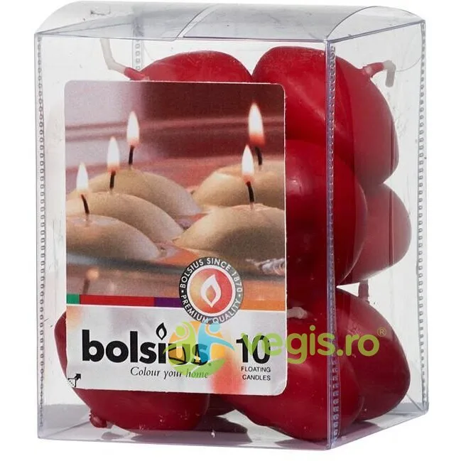 Lumanari Plutitoare Rosu Burgund 10buc. BOLSIUS — preț și oferte