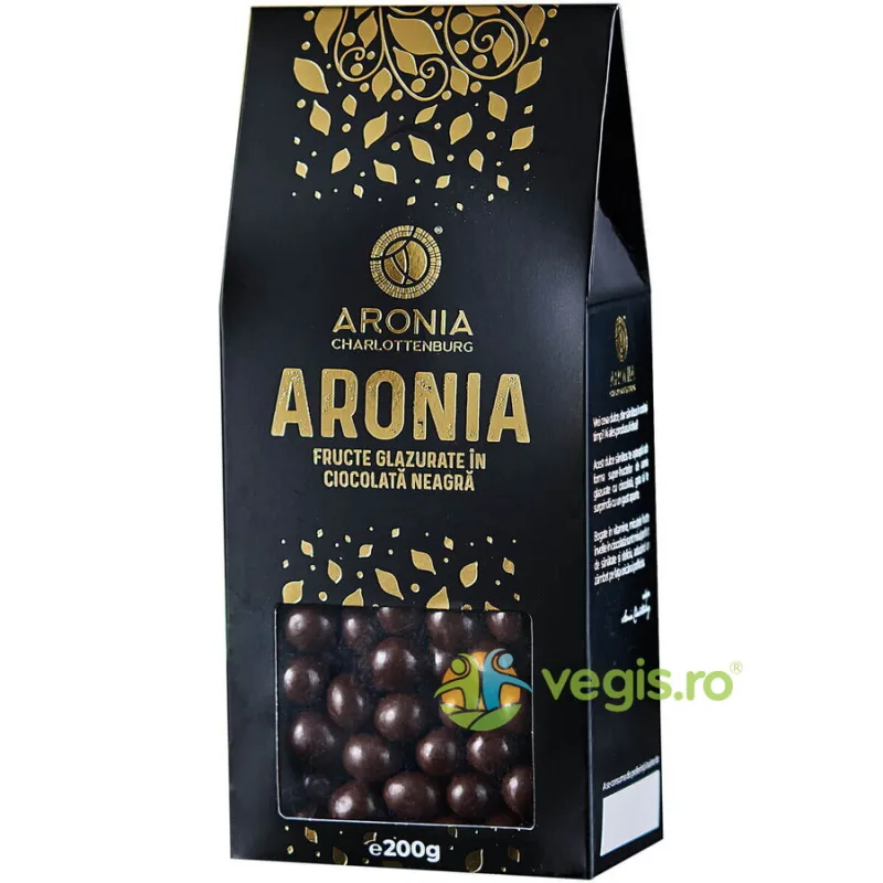 Fructe de Aronia Glazurate cu Ciocolata Neagra 200g ARONIA CHARLOTTENBURG — preț și oferte