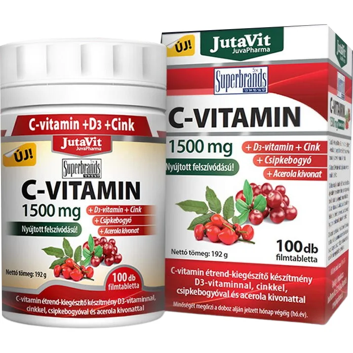 Vitamina C 1500mg 100tb JUTAVIT — preț și oferte
