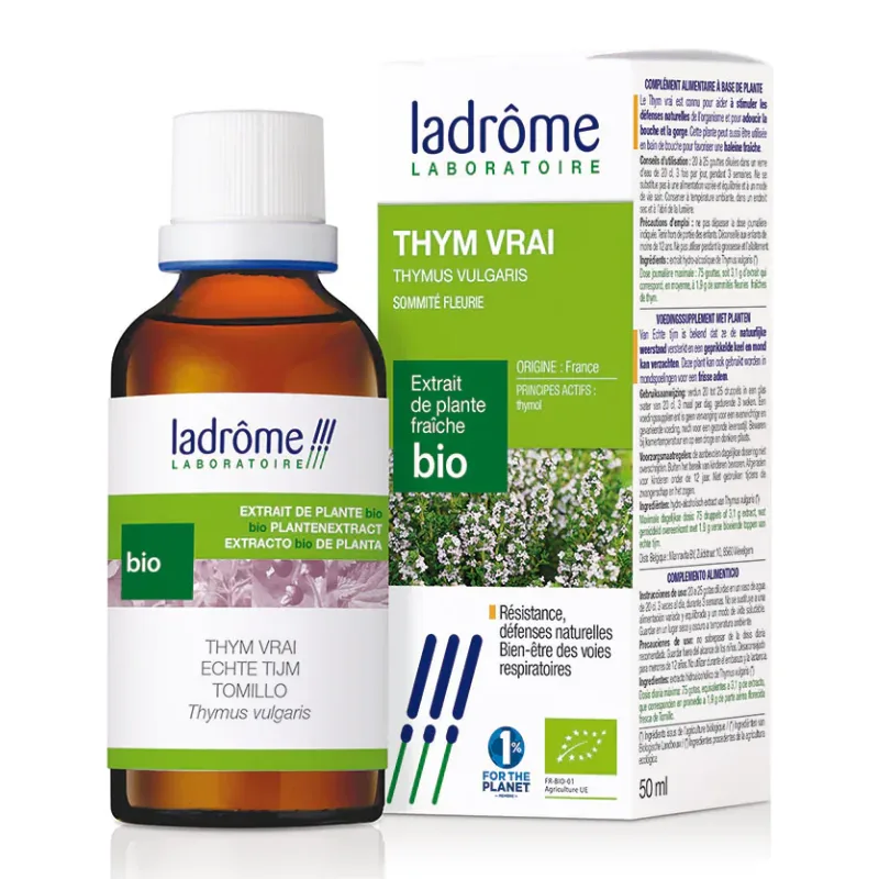 Tinctura Bio de Cimbru, 50ml, Ladrome Laboratoire — preț și oferte
