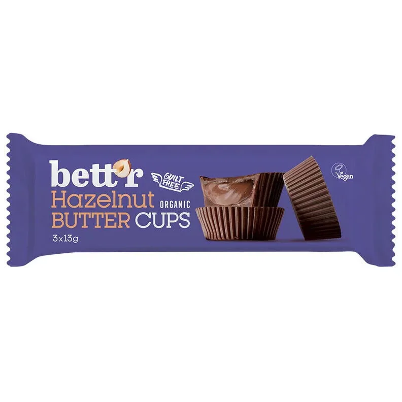 Praline cu Crema de Alune de Padure Ecologice/Bio 3x13g BETTR — preț și oferte