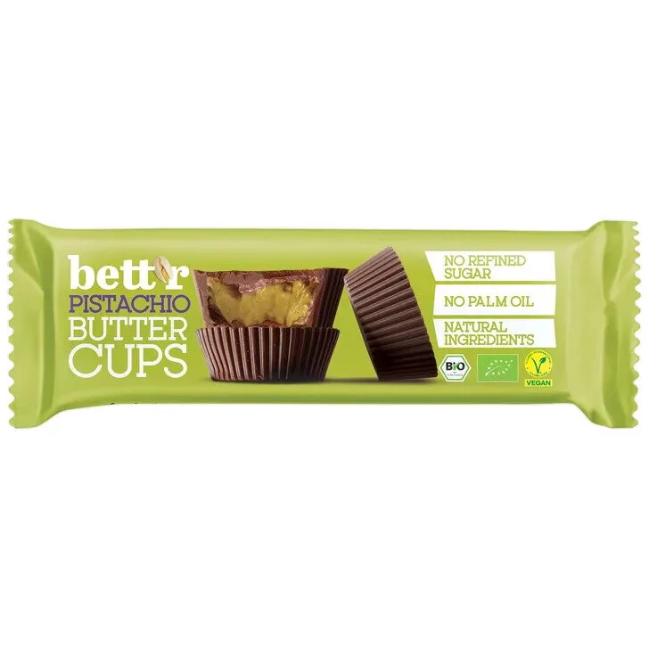 Praline cu Crema de Fistic Ecologice/Bio 3x13g BETTR — preț și oferte
