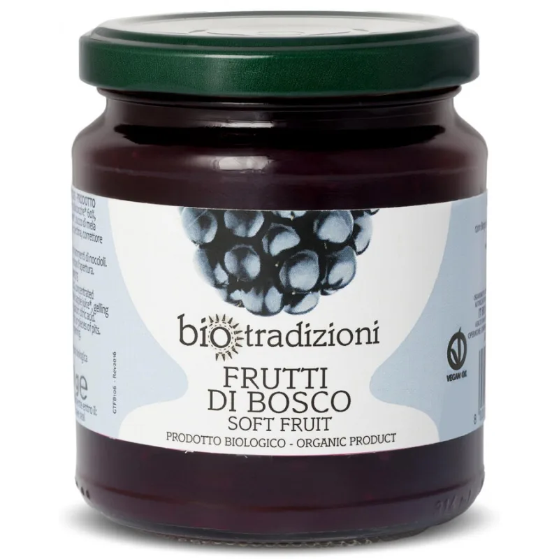 Gem de Fructe de Padure fara Zahar Ecologic/Bio 320g BIO TRADIZIONI — preț și oferte