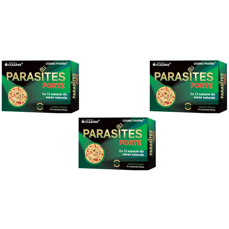 Pachet Parasites Forte Total Cleanse 3x30tb COSMO PHARM — preț și oferte