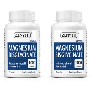Pachet Magnesium Bisglycinate (Magneziu Bisglicinat) 90cps + 90cps