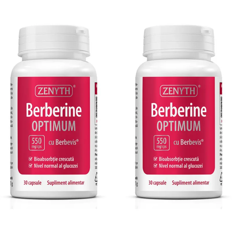 Pachet Berberina Optimum cu Berbevis® Extract 550mg 30cps + 30cps Zenyth — preț și oferte
