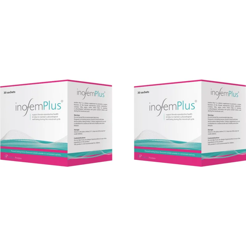 Pachet Inofem Plus 30 pliculete + 30 pliculete ESTABLO PHARMA — preț și oferte