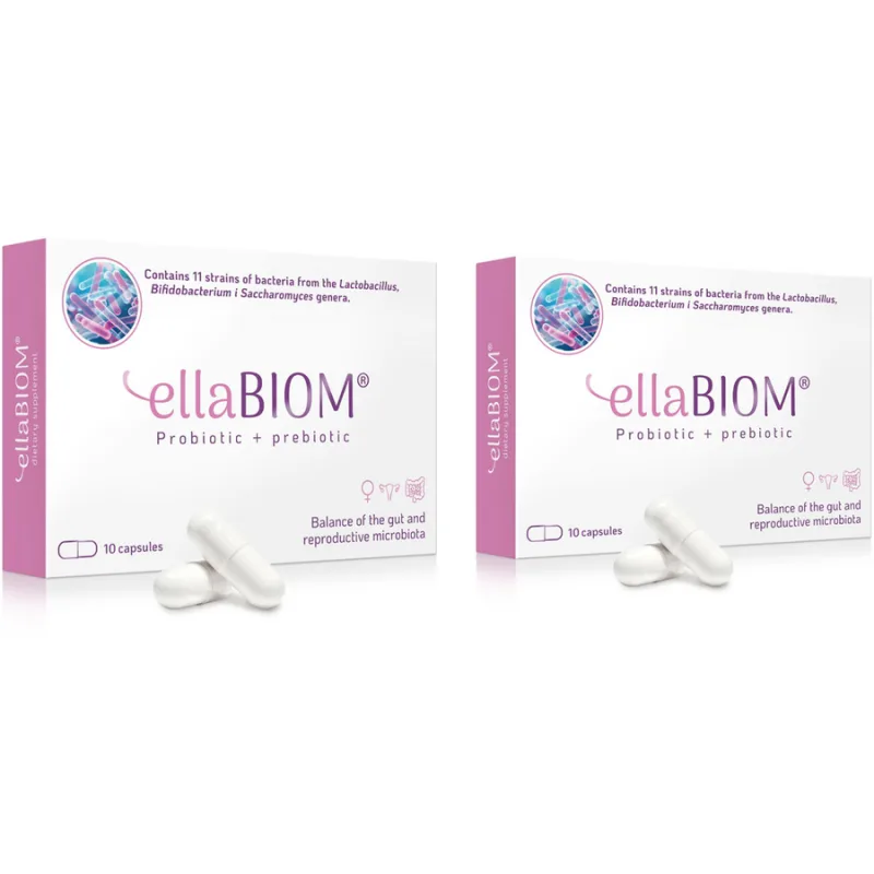 Pachet Probiotic + Prebiotic ELLABiom 10cps + 10cps ESTABLO PHARMA — preț și oferte