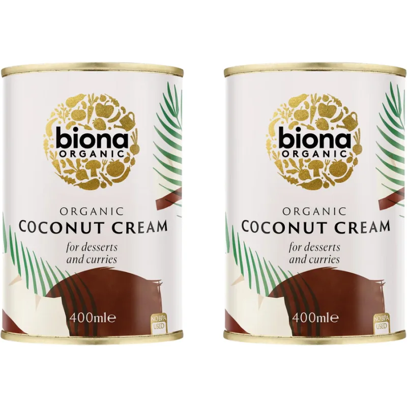 Pachet Crema de Cocos in Doza Ecologica/Bio 400ml + 400ml BIONA — preț și oferte