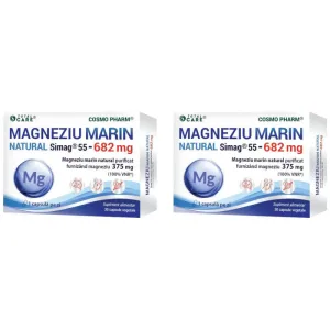 Pachet Magneziu Marin Natural Simag®55 682mg 30cps + 30cps