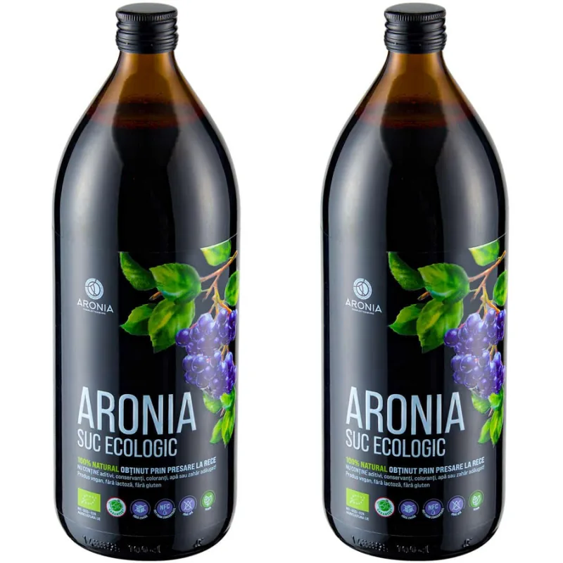 Pachet Suc de Aronia Ecologic/Bio 1L + 1L ARONIA CHARLOTTENBURG — preț și oferte