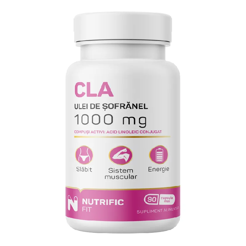 CLA 1000mg ulei de sofranel, 90 capsule moi, Nutrific — preț și oferte
