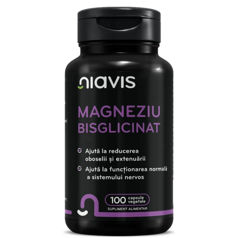 Magneziu Bisglicinat 100cps vegetale NIAVIS — preț și oferte