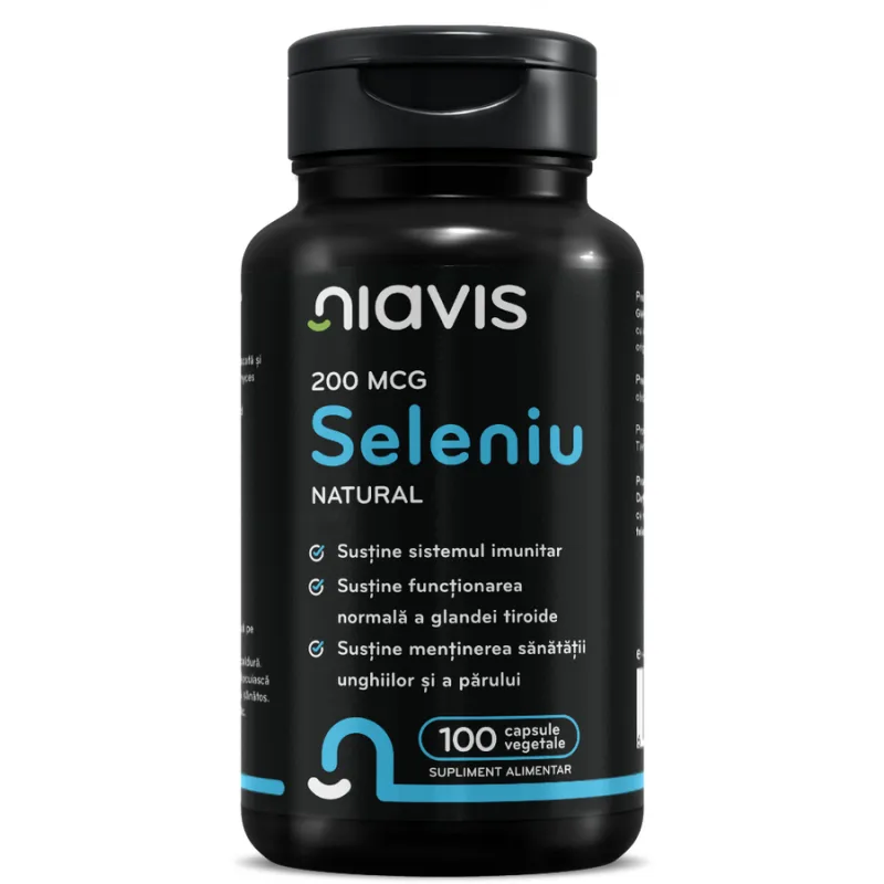 Seleniu Natural 200mcg 100cps vegetale NIAVIS — preț și oferte
