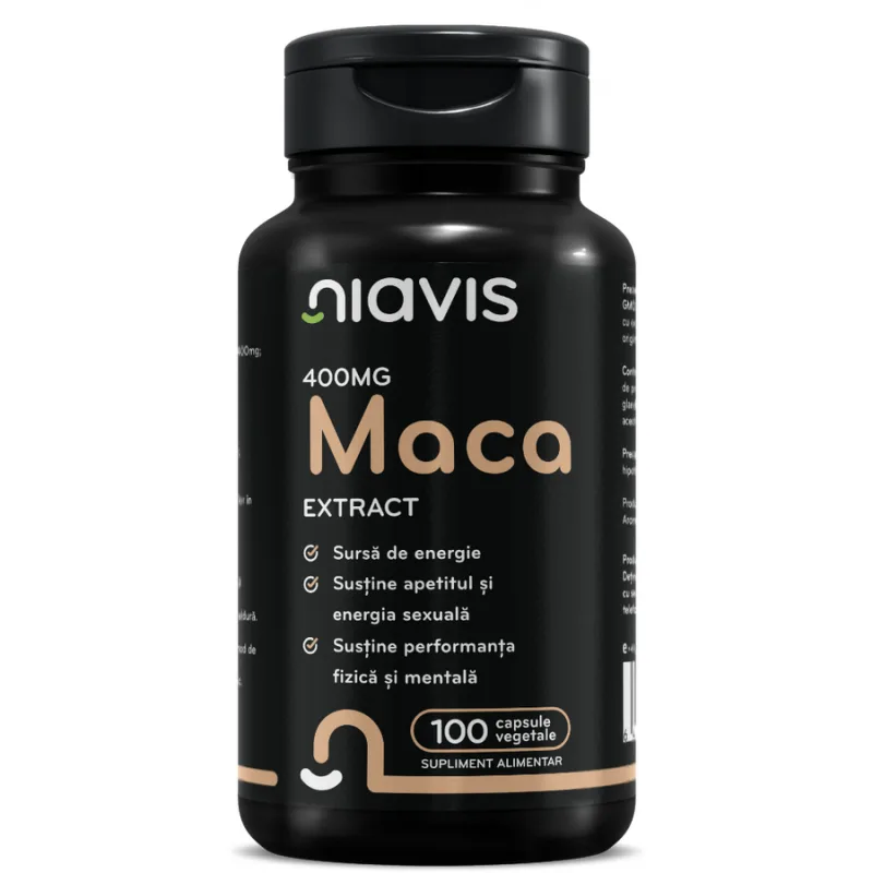 Maca Extract 400mg 100cps vegetale NIAVIS — preț și oferte