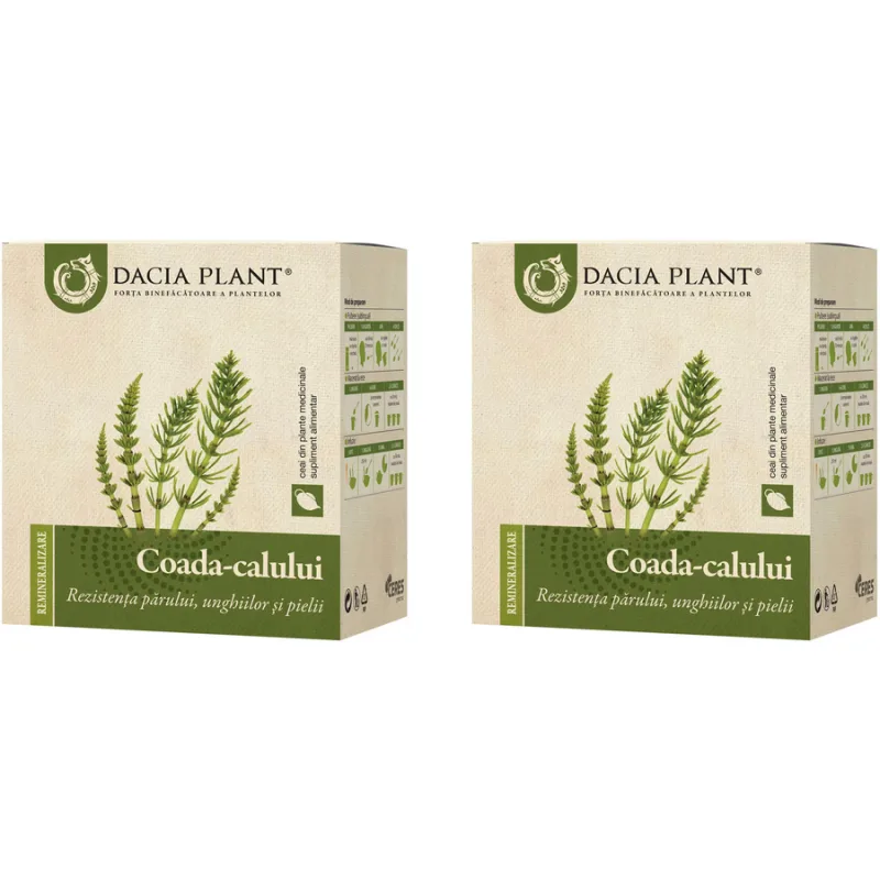 Pachet Ceai de Coada Calului 50g + 50g DACIA PLANT — preț și oferte