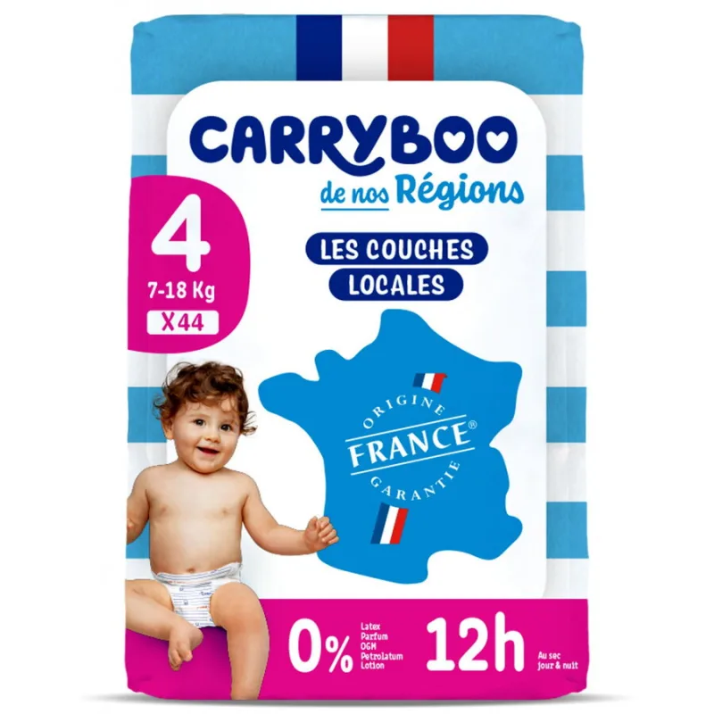 Scutece C4 (7-18kg) Marimea 4 fara Parfum 44buc CARRYBOO — preț și oferte