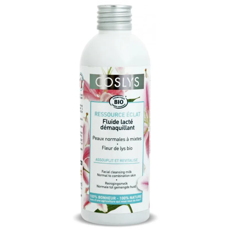 Lapte Demachiant Curatare Blanda pentru Ten Normal si Mixt cu Extract de Crin Bio 200ml COSLYS — preț și oferte