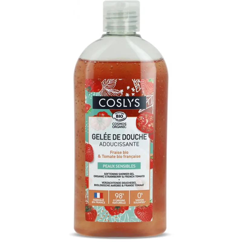 Gel de Dus Calmant cu Capsuni si Rosii Bio 250ml COSLYS — preț și oferte