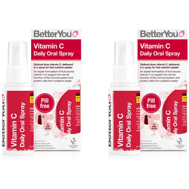 Pachet Vitamina C Spray Oral 50ml + 50ml BETTER YOU — preț și oferte