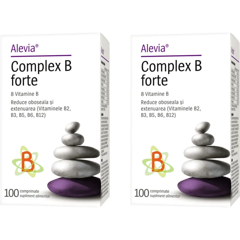 Pachet Complex B Forte 100cpr + 100cpr ALEVIA — preț și oferte