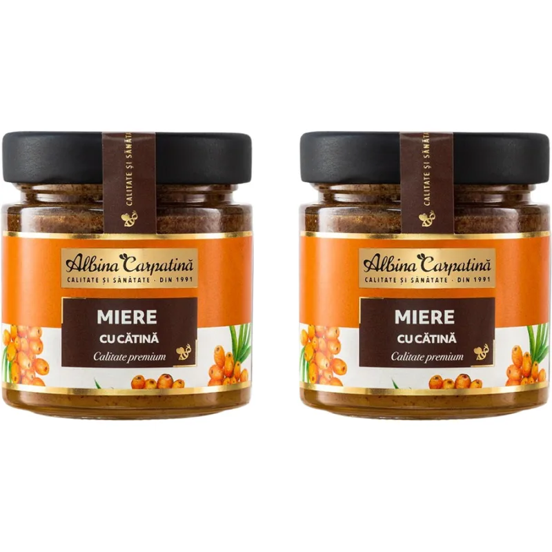 Pachet Miere cu Catina 270g + 270g Albina Carpatina — preț și oferte