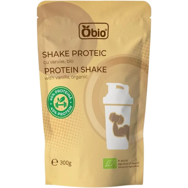 Shake Proteic cu Vanilie Ecologic/Bio 300g OBio — preț și oferte