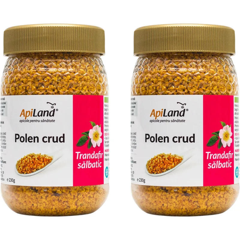 Pachet Polen Crud de Trandafir Salbatic 230g + 230g APILAND — preț și oferte