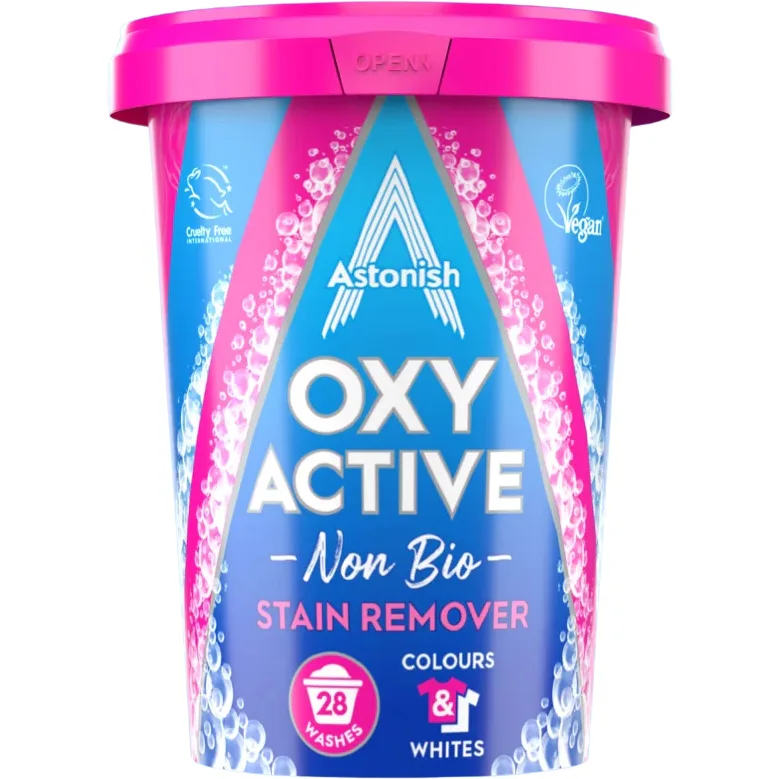 Produs pentru Curatarea Petelor Oxy Active Non Bio 625g ASTONISH — preț și oferte