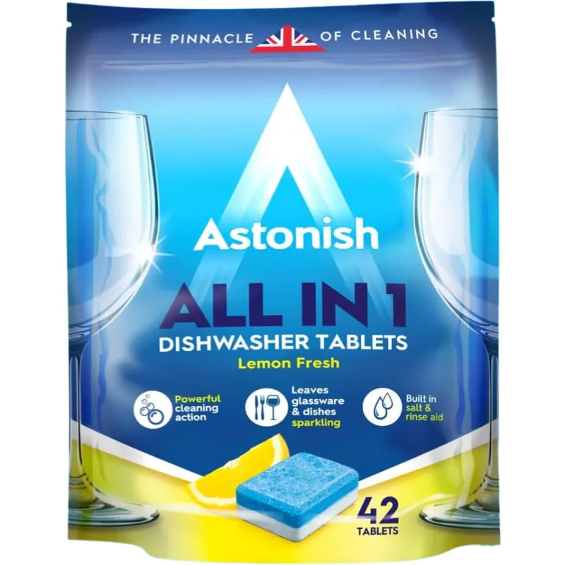 Tablete pentru Masina de Spalat Vase 42buc ASTONISH — preț și oferte
